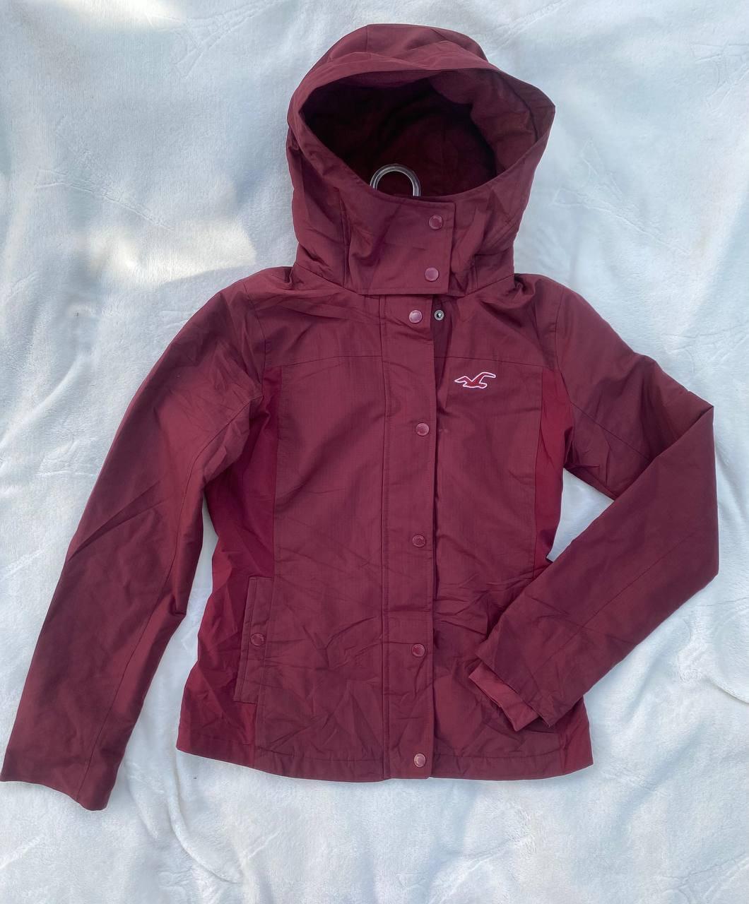 Campera Hollister Mujer Bordo con Capucha